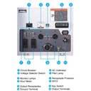 Kubota GL11000 11kW Lowboy II diesel generator control panel