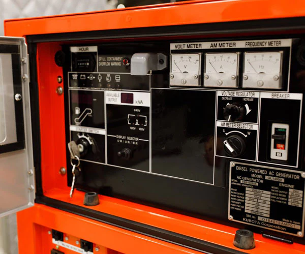 Kubota GL14000 14kW LowboyPro diesel generator control panel 1