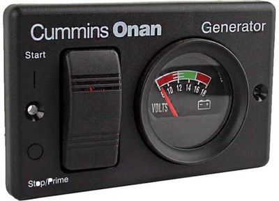 Cummins Remote Control Panel – Switch and DC Voltmeter; 5 wire w/ light