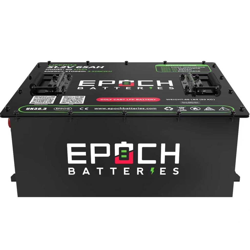 48V 65Ah LiMax Series - LiFePO4 Golf Cart Battery - Complete Kit