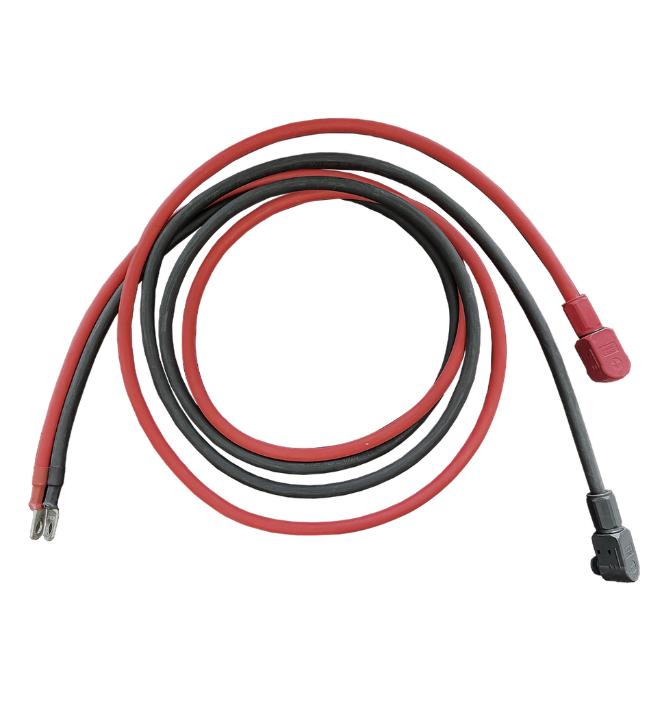 4AWG 6 ft Pluggable Battery Connector w/ 5/16in lugs (Rack)