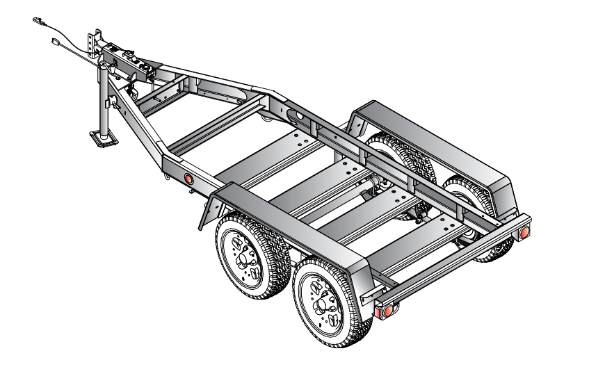 Multiquip MQ TRLR45H Trailer DCA36-45SS Hydraulic