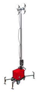 Multiquip MQ GBBAT3S4M Light 4-Spot LED 300W 4Whl Cart 48V Batt