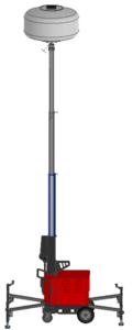 Multiquip MQ GBBAT8BM Light Balloon LED 800W 4Whl Crt 48V Batt
