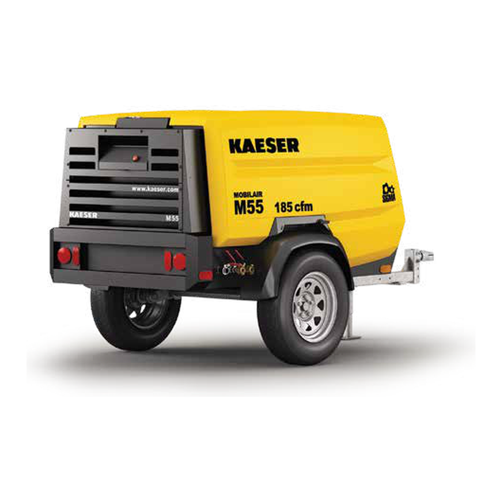 Kaeser MOBILAIR M55PE Towable Rotary Screw Air Compressor - 185 CFM, Diesel