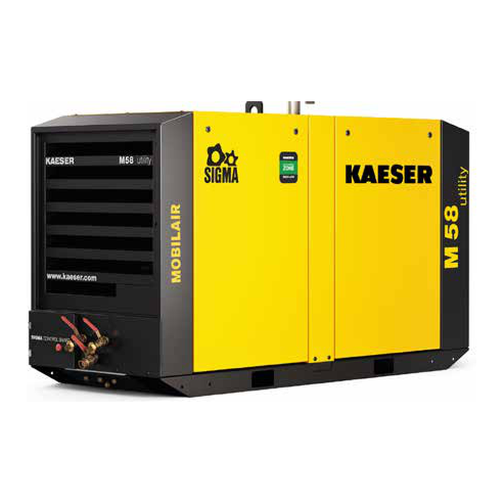 Kaeser MOBILAIR M58 Utility Rotary Screw Air Compressor - 210 CFM, Diesel