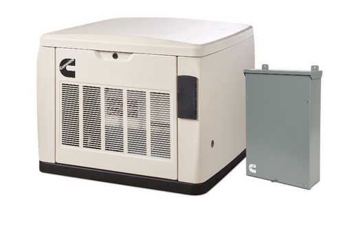 [A071Z395] Cummins RS20AC C20N6HC Cold Weather Air Cooled Home Standby Generator Combo 200 ATS A065D238