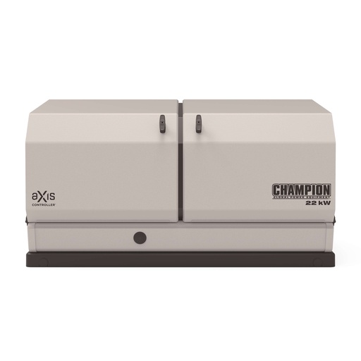 [201378] Champion 22,000-Watt Dual Fuel (Liquid Propane/Natural Gas) Whole House Home Standby Generator and 150-Amp Automatic Transfer Switch with aXis Technology