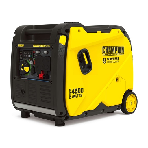 [201324] Champion 4500-Watt Wireless Remote Start RV Ready Portable Inverter Generator with Quiet Technology and CO Shield®