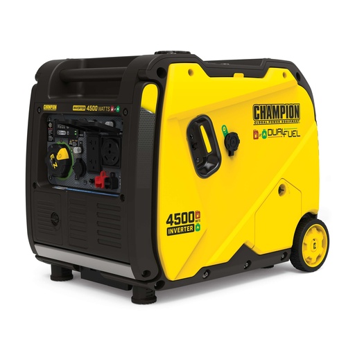 [201319] Champion 4500-Watt Electric Start Dual Fuel RV Ready Portable Inverter Generator with Quiet Technology and CO Shield®