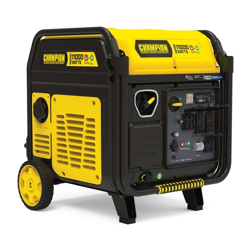 [201417] Champion 11,000-Watt Electric Start Dual Fuel Home Backup Portable Inverter Generator with Quiet Technology and CO Shield®