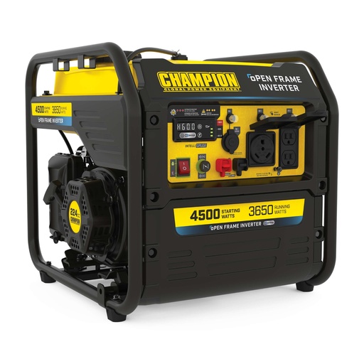 [201320] Champion 4500-Watt RV Ready Portable Open Frame Inverter Generator with Quiet Technology and CO Shield®