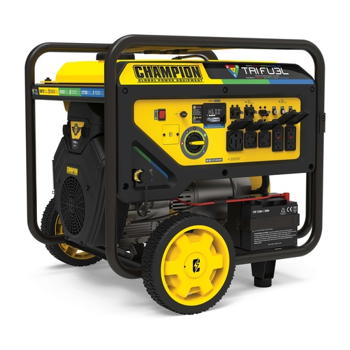 [201241] Champion 13,500-Watt Electric Start Tri Fuel Home Backup Portable Generator with CO Shield®