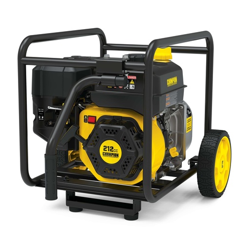 [201559] Champion 2-Inch Gas-Powered Semi-Trash Water Transfer Pump with Hose and Wheel Kit