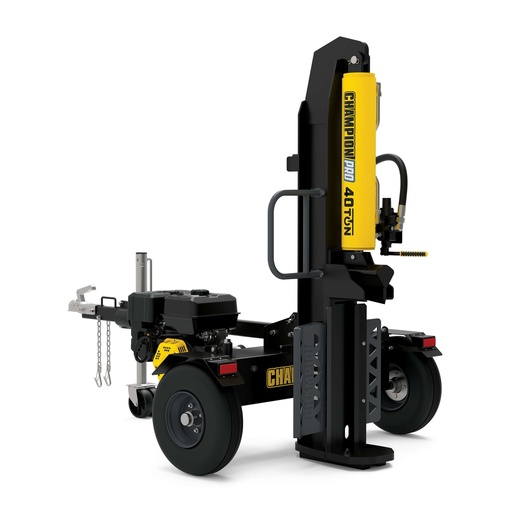 [201091] Champion PRO 40-Ton Horizontal/Vertical Full Beam Gas Log Splitter with Auto Return