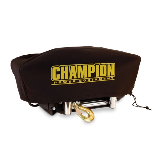 [18034] Champion Weather-Resistant Neoprene Storage Cover for Winches 8000-12,000 lb. with Speed Mount Hitch Adapter
