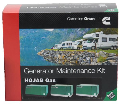 [A049E501] Cummins HGJAB-Gas - Oil Filter, Air Filter, Fuel Filter, Spark Plug, (2) Onamax Oil