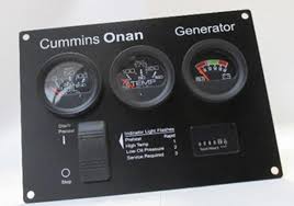 [300-5027] Cummins Control Panel – Switch, Oil, Temp, Volts and Hour meter