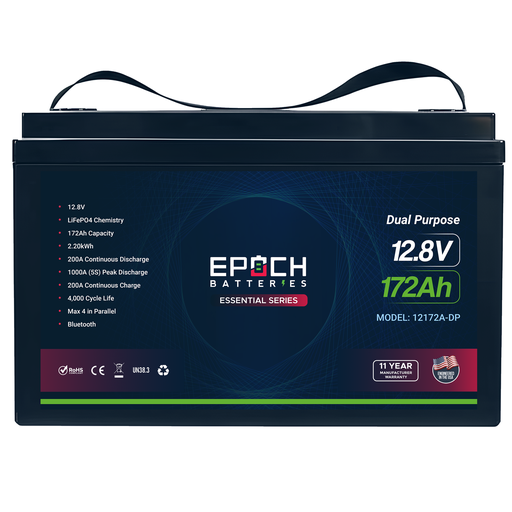 [12172A-DP] 12V 172Ah (2.20kWh) Cranking & Deep Cycle Dual Purpose - Group 31 LiFePO4 Battery
