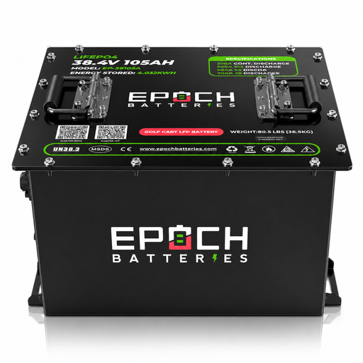 [BB38105A-kit-1] 36V 105Ah LiMax Series - LiFePO4 Golf Cart Battery - Complete Kit