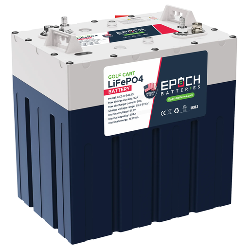 [48V-30Ah-GC2] 48V 30Ah (1.54kWh) GC2 Golf Cart LiFePO4 Battery