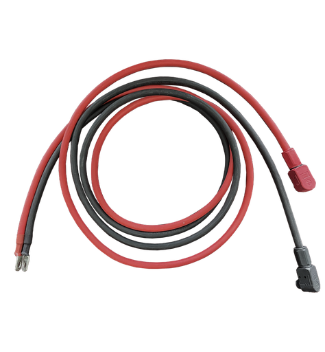 [rack-wire-battery-inverter-6ft] 4AWG 6 ft Pluggable Battery Connector w/ 5/16in lugs (Rack)