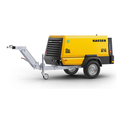 [KAE-M76] Kaeser MOBILAIR M76 Towable Rotary Screw Air Compressor - 270 CFM, Diesel