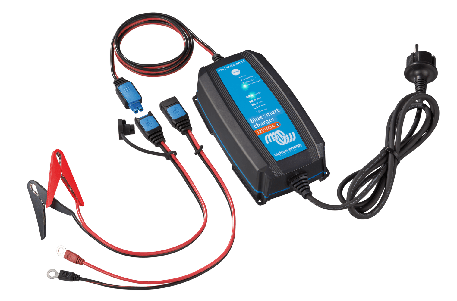 Image of Victron Energy Blue Smart IP65 Charger 12/10(1) 120V NEMA 1-15P Retail Battery Charger BPC121031104R
