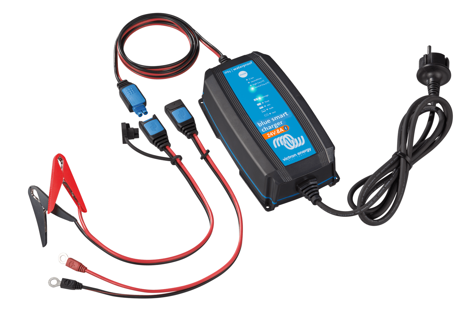 Image of Victron Energy Blue Smart IP65 Charger 24/8(1) 120V NEMA 1-15P Reta Battery Charger BPC240831104R