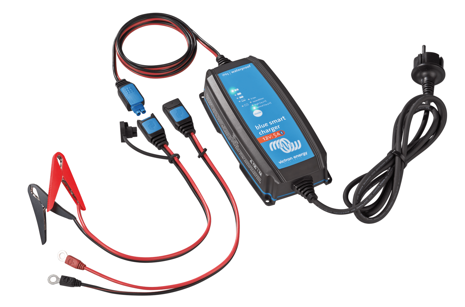 Image of Victron Energy Blue Smart IP65 Charger 12/5(1) 120V NEMA 1-15P Retail Battery Charger BPC120531104R