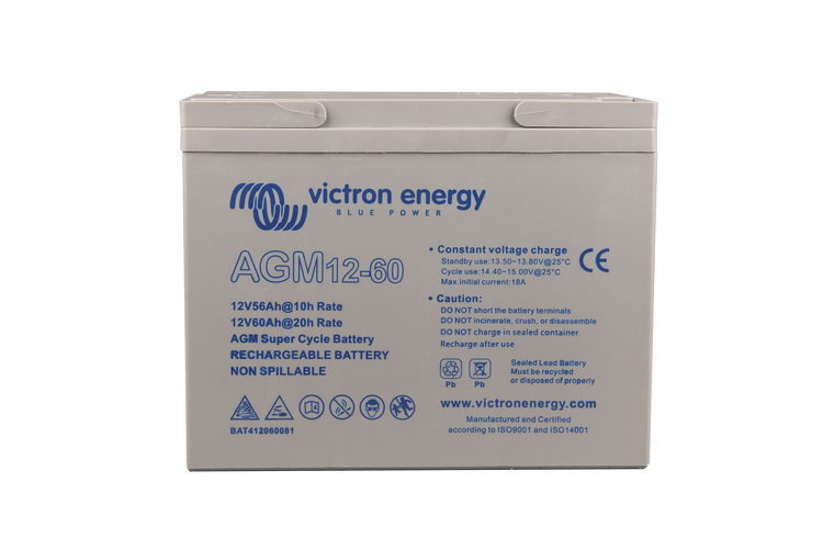 Image of Victron Energy 12V/60Ah AGM Super Cycle Battery (M5) BAT412060081