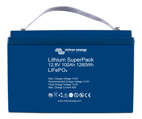 Image of Victron Energy Lithium SuperPack 12,8V/100Ah (M8) Litium Battery BAT512110710