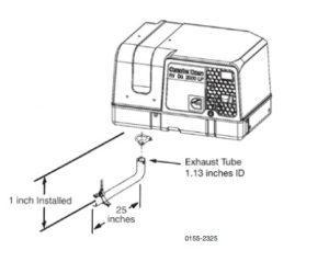 Image of Cummins Onan 90 Degree Tailpipe Kits RV Generator 155-2325