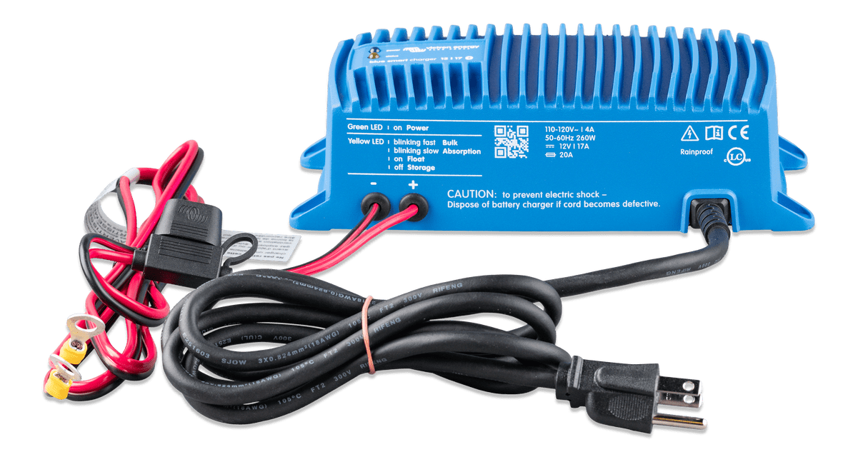 Image of Victron Energy Blue Smart IP67 Charger 12/25(1) 120V NEMA 5-15 Battery Charger BPC122547106
