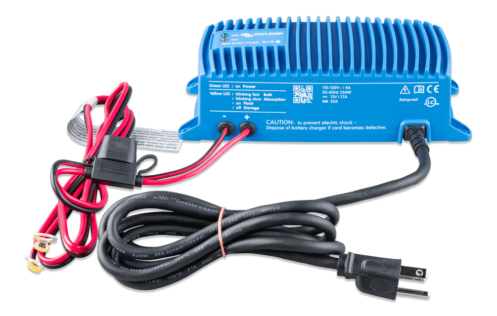 Image of Victron Energy Blue Smart IP67 Charger 12/25(1) 120V NEMA 5-15 Battery Charger BPC122547106