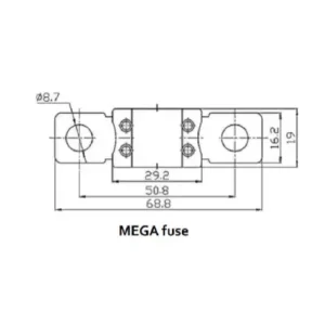 Image of Victron Energy MEGA-fuse 125A/32V (package of 5 pcs) CIP136125010