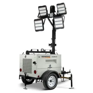Image of Generac 20 kW Mobile Light Tower Electric Winch Isuzu Engine MLT4200IVF4