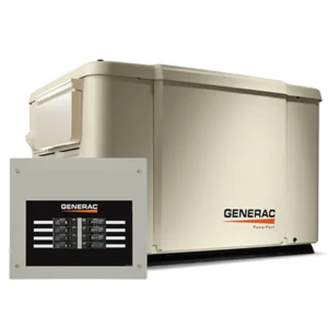Image of Generac Guardian 7.5/6 kW Air-Cooled Standby Generator, Steel Enclosure, 8 Circuit LC Transfer Switch