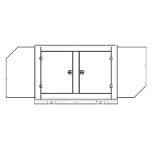 Image of HiPower 100kW Natural Gas Standby Generator Three Phase HNI-100