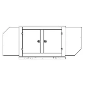 Image of HiPower 100kW Standby Diesel Generator Single Phase HDI 100F M6U