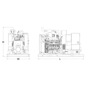 Image of HiPower 125kW Natural Gas Standby Generator Three Phase HNI-125