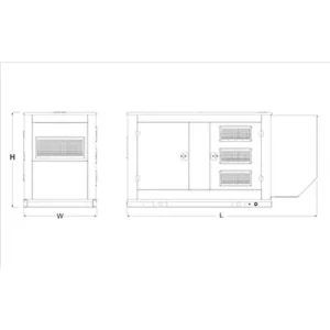 Image of HiPower 125kW Natural Gas Standby Generator Three Phase HNI-125