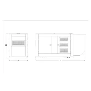 Image of HiPower 150kW (LPG) Standby Generator Three Phase HNI-150