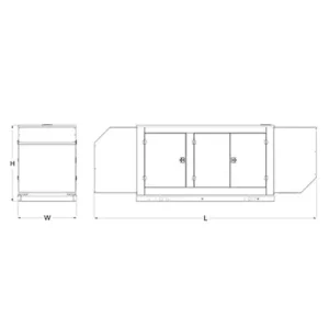 Image of HiPower 160kW Standby Diesel Generator Single Phase HDI 160F M6U