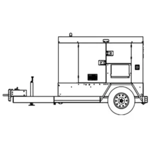 Image of HiPower 192 kW Towable Diesel Generator HRJW-240-T4F