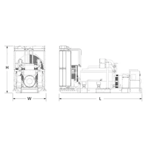 Image of HiPower 2000kW Standby Diesel Generator Three Phase HDI-2000 T6U