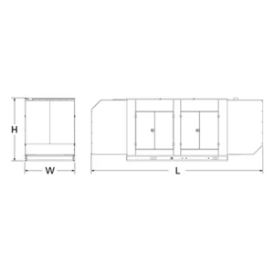 Image of HiPower 300kW Natural Gas Standby Generator Three Phase HNI-300