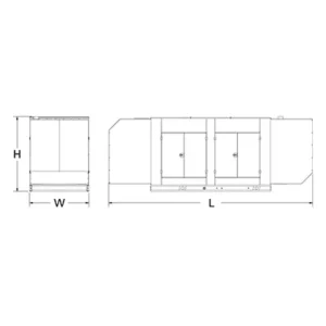 Image of HiPower 350kW Natural Gas Standby Generator Three Phase HNI-350
