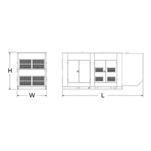 Image of HiPower 350kW Natural Gas Standby Generator Three Phase HNI-350