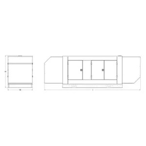 Image of HiPower 350kW Standby Diesel Generator Three Phase HDI 350F T6U